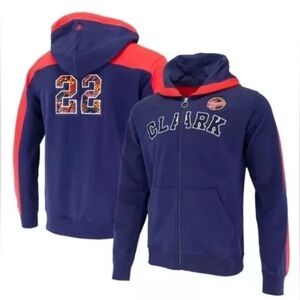 Caitlin Clark Indiana Fever #22 Fisll Women's Zip Up Hoodie Blue NWT